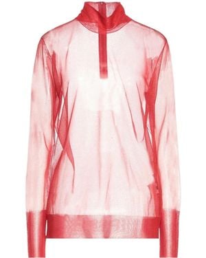 Dolce & Gabbana Solid Knit Turtleneck - Pink