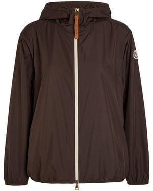 Moncler Hooded Windbreaker Jacket - Brown