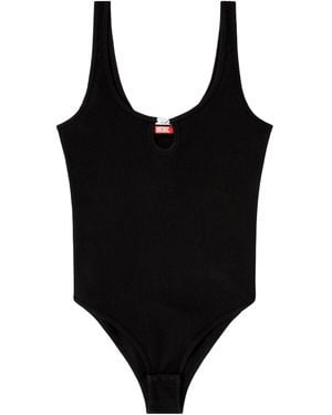 DIESEL Maura Oval-D Rhinestone-Embellished Bodysuit - Black