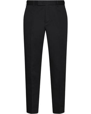 PT01 Pt Torino Rebel Cropped Tapered Trousers - Black