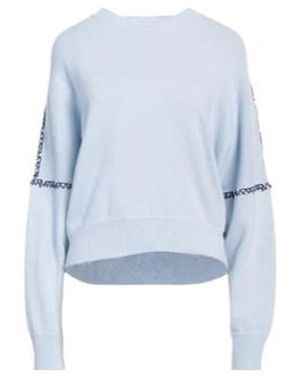 Marni Knitted Long-Sleeved Top - Blue