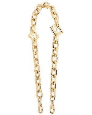 Fendi Coloured Metal Shoulder Strap - Metallic