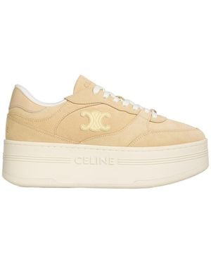 Celine Block Wedge Trainer - Natural