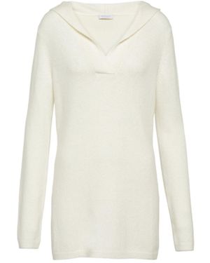 Gabriela Hearst Knitted Hoodie - White