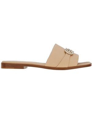 Ferragamo Logo Flip-Flops - White