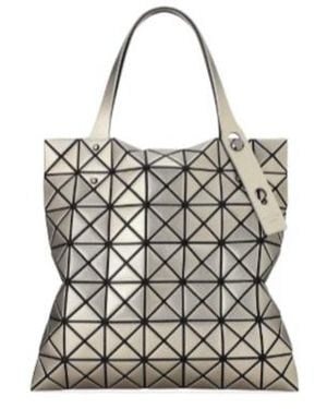 Issey Miyake Geometric-Prism Tote Bag - White