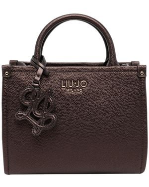 Liu Jo Logo Charm Tote Bag - Brown
