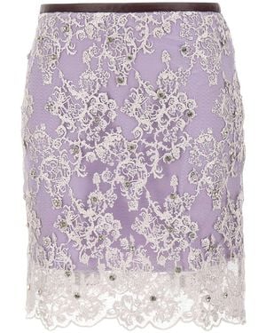 JACQUES WEI Layered Skirt - Purple