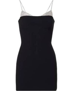 David Koma Embellished Cady Minidress - Black