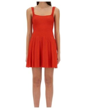STAUD Ellison Sleeveless Dress - Red