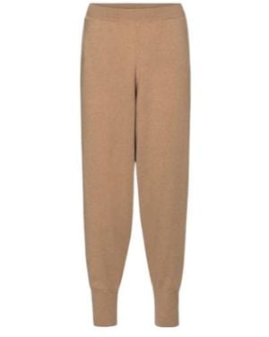 Stella McCartney Cashmere And Wool Trousers - Natural