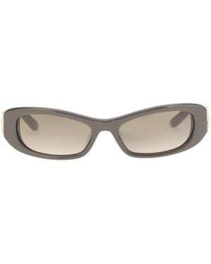 Balenciaga Geometric Frame Sunglasses - White