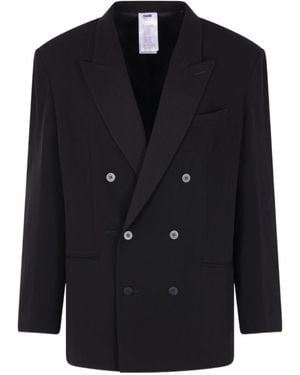 Magliano Double-Breasted Jacket in Gray for Men | Lyst