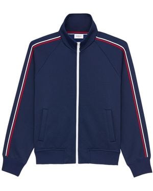 Saint Laurent Zip-Up Track Jacket - Blue