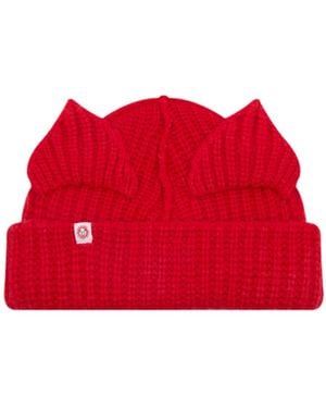charlesjeffreyloverboy Chunky Ears Beanie Hat - Red