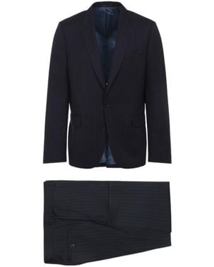 Paul Smith The Soho Tailored-Fit Pinstripe Suit - Blue