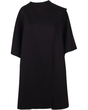 Gianluca Capannolo Asymmetric Cape-Sleeve Sweater - Black