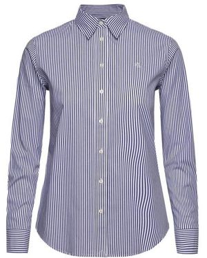 Ralph Lauren Lauren Logo Embroidered Striped Shirt - Blue