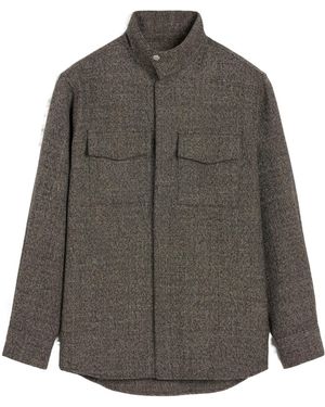 Ami Paris Ami High Collar Shirt - Gray