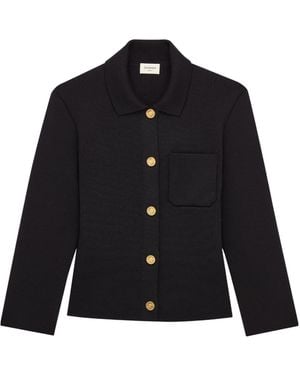 Saint Laurent Long-Sleeved Cardigan - Blue