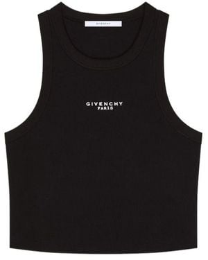 Givenchy Cropped Tank Top - Black