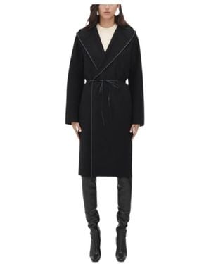 Bottega Veneta Wool And Cashmere Hooded Coat - Black