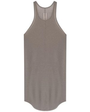 Rick Owens Ribbed Longline Tank Top - Grey