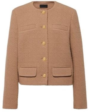 Nili Lotan Button-Down Casual Jacket - Brown