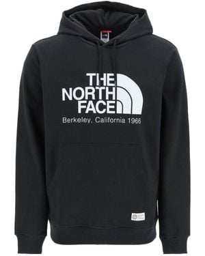 The North Face Logo Printed Drawstring Hoodie - Black