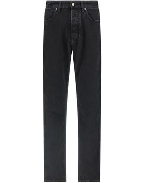 MM6 by Maison Margiela Logo Patch Taped Jeans - Black