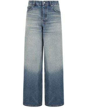Ksubi Gradient Wide-Leg Jeans - Blue