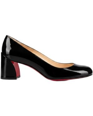 Christian Louboutin Miss Jane Patent-Leather Court Shoes - Black