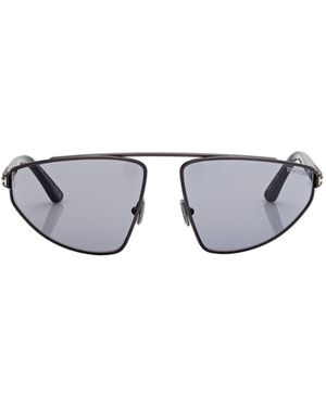 Tom Ford Eyewear Parker-02 Aviator Frame Sunglasses - White