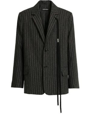 Ann Demeulemeester Tailored Wool Blend Blazer - Black