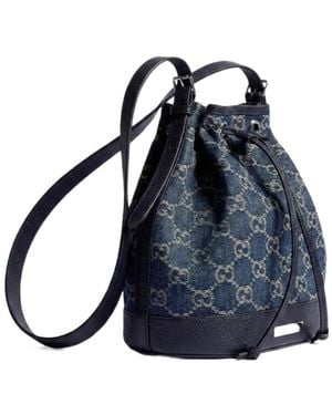 Gucci Venice Small Bucket Bag - Blue