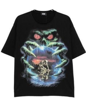 Gcds Crew-Neck T-Shirt - Black