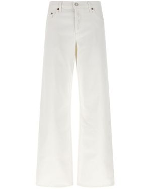 Agolde Low Rise Loose Fit Jeans - White