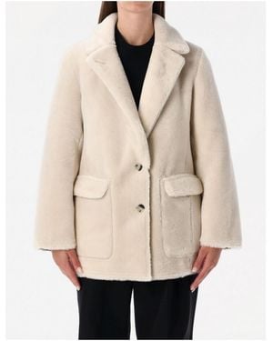 Urbancode Reversible Faux Fur Coat - Natural