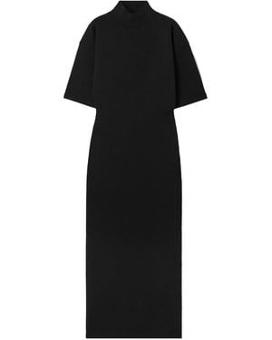 Jean Paul Gaultier Printed Jersey Maxi Dress - Black