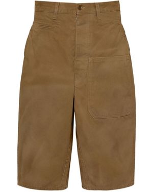 Maison Margiela High-Waisted Knee-Length Shorts - Green