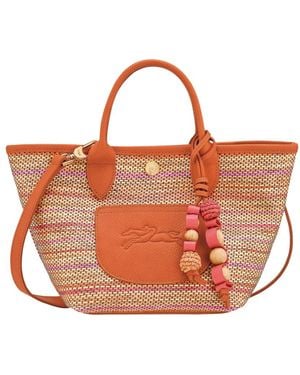 Longchamp Le Panier Pliage Tote Bag - Orange