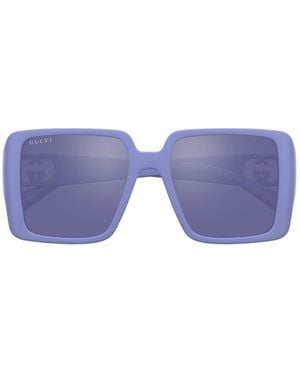 Gucci Eyewear Square-Frame Sunglasses - Purple