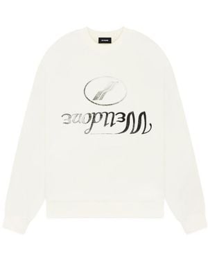 we11done Logo Hoodie - White