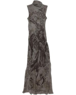 Acne Studios Printed Mesh Dress - Multicolor