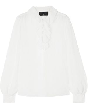 Etro Lightweight Plaid Shirt - White