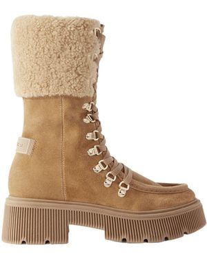 Bogner Casual Suede Leather Boots - Brown