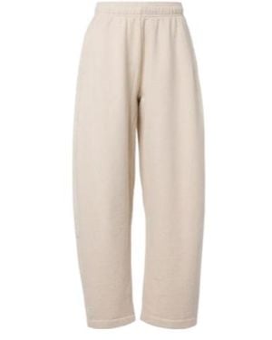 Jacquemus Cotton Fleece Sweatpants - Natural