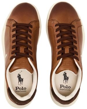 Polo Ralph Lauren Heritage Court Low-Top Trainers - Brown