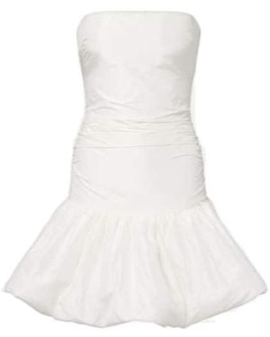 ROTATE BIRGER CHRISTENSEN Bridal Silk Taffeta Minidress - White