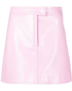Courreges Courrèges Vinyl Mini Skirt - Pink